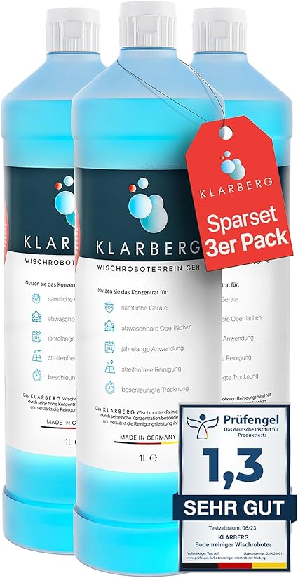 KLARBERG® 3x1L Bodenreiniger Wischroboter